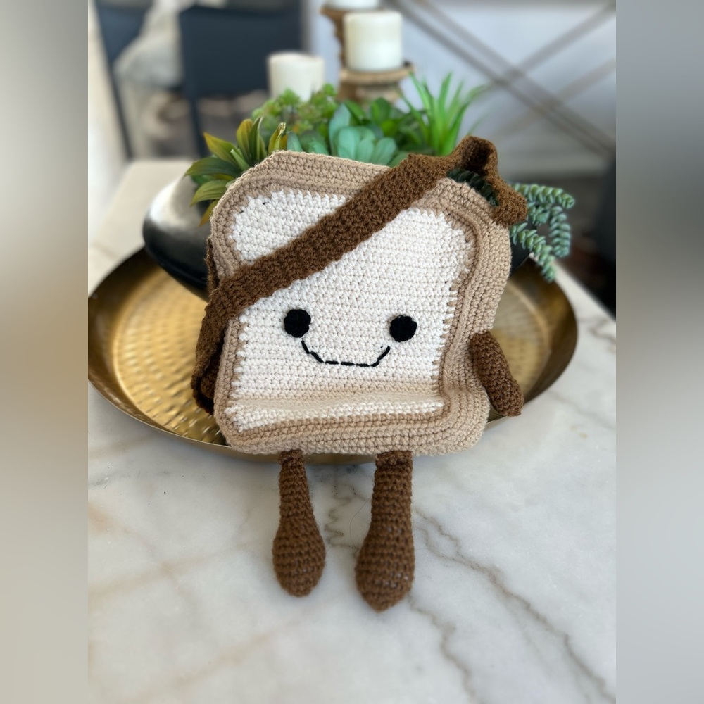 Crochet Toast Purse – Unique Handmade Statement Bag